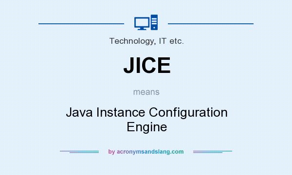What does JICE mean? It stands for Java Instance Configuration Engine