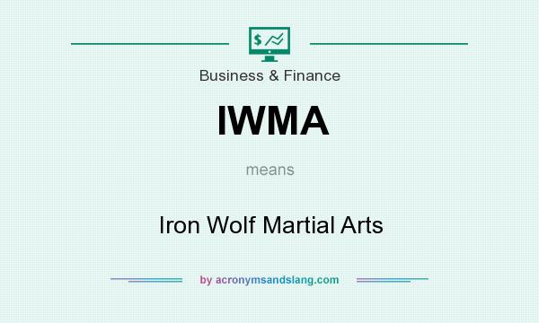 What does IWMA mean? It stands for Iron Wolf Martial Arts