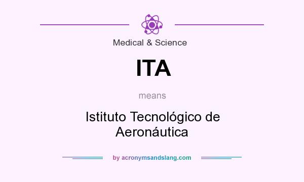 What does ITA mean? It stands for Istituto Tecnológico de Aeronáutica
