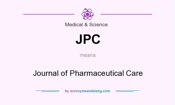 What does JPC mean? It stands for Journal of Pharmaceutical Care