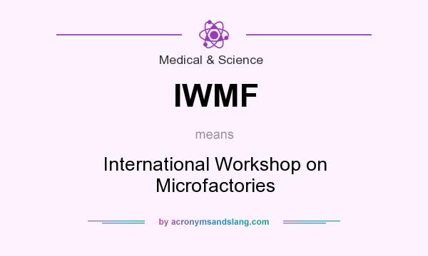 What does IWMF mean? It stands for International Workshop on Microfactories
