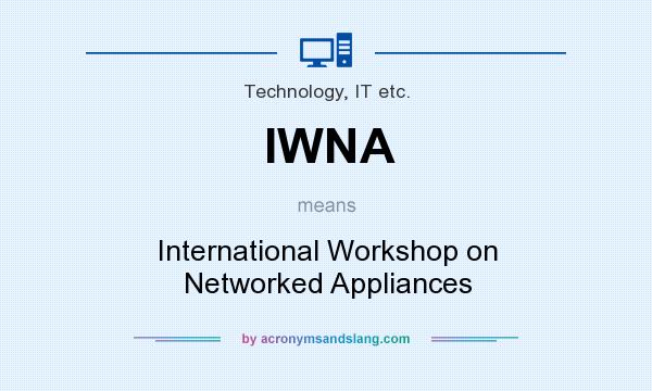What does IWNA mean? It stands for International Workshop on Networked Appliances