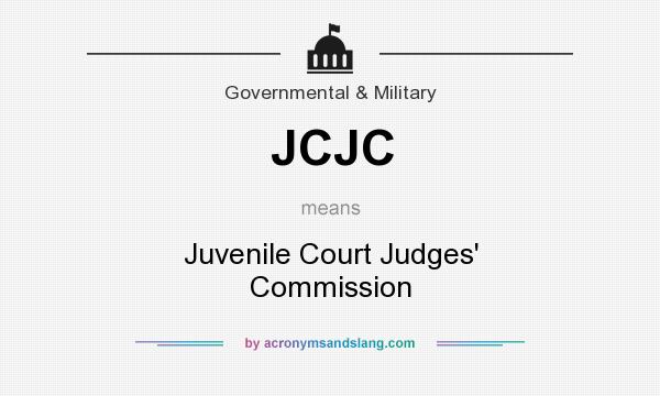 What does JCJC mean? It stands for Juvenile Court Judges` Commission
