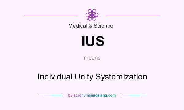 What does IUS mean? It stands for Individual Unity Systemization