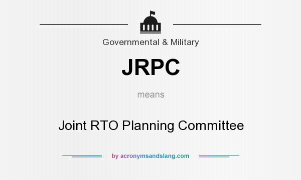 What does JRPC mean? It stands for Joint RTO Planning Committee