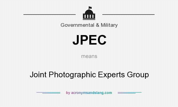 What does JPEC mean? It stands for Joint Photographic Experts Group