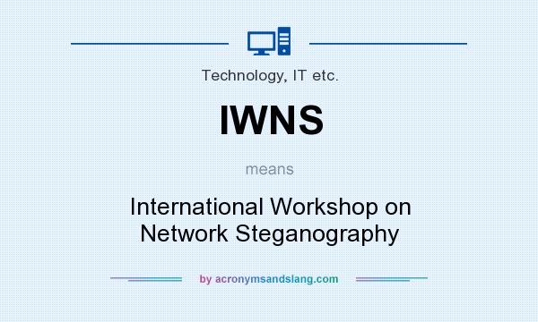 What does IWNS mean? It stands for International Workshop on Network Steganography