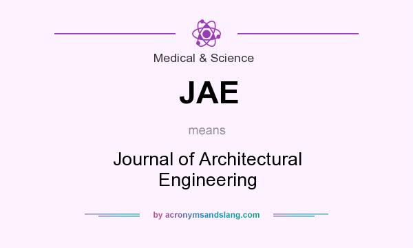 What does JAE mean? It stands for Journal of Architectural Engineering