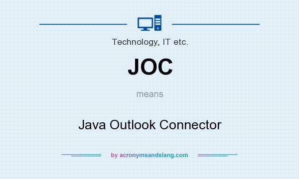 What does JOC mean? It stands for Java Outlook Connector