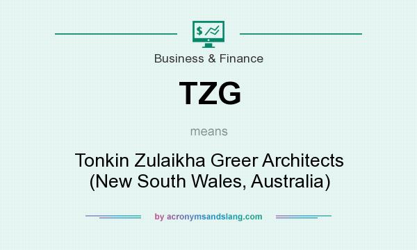 What does TZG mean? It stands for Tonkin Zulaikha Greer Architects (New South Wales, Australia)