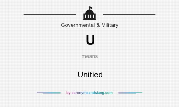 What does U mean? It stands for Unified