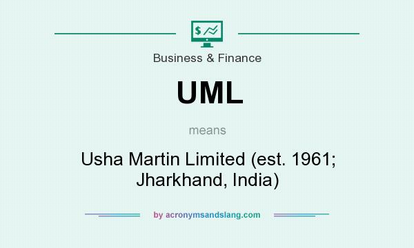 What does UML mean? It stands for Usha Martin Limited (est. 1961; Jharkhand, India)