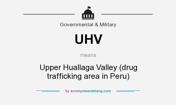 What does UHV mean? It stands for Upper Huallaga Valley (drug trafficking area in Peru)