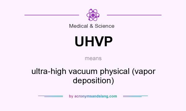 What does UHVP mean? It stands for ultra-high vacuum physical (vapor deposition)