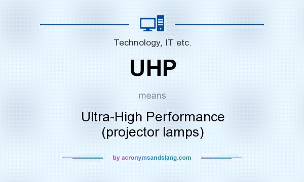 What does UHP mean? It stands for Ultra-High Performance (projector lamps)