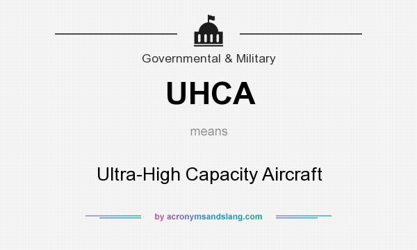 What does UHCA mean? It stands for Ultra-High Capacity Aircraft