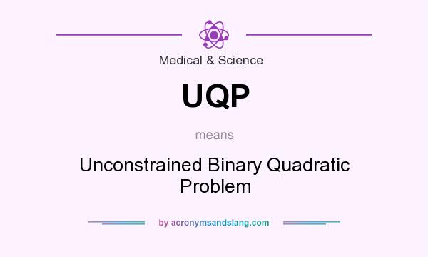 What does UQP mean? It stands for Unconstrained Binary Quadratic Problem