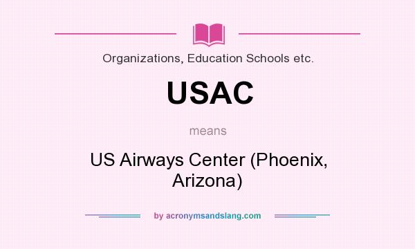 What does USAC mean? It stands for US Airways Center (Phoenix, Arizona)