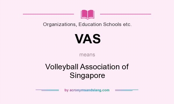 What does VAS mean? It stands for Volleyball Association of Singapore