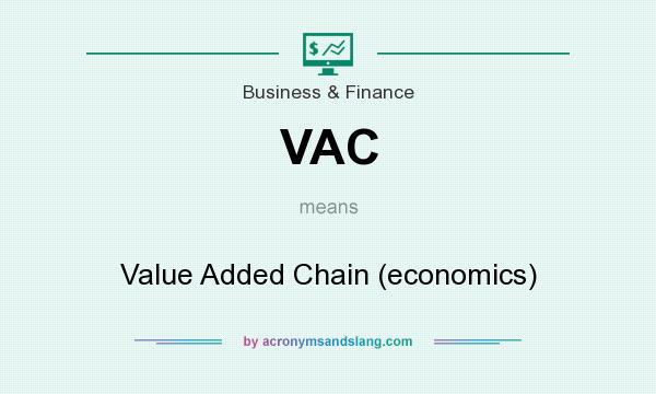What does VAC mean? It stands for Value Added Chain (economics)