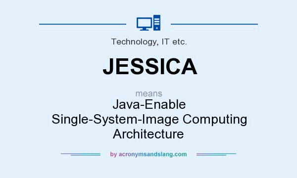 What does JESSICA mean? It stands for Java-Enable Single-System-Image Computing Architecture