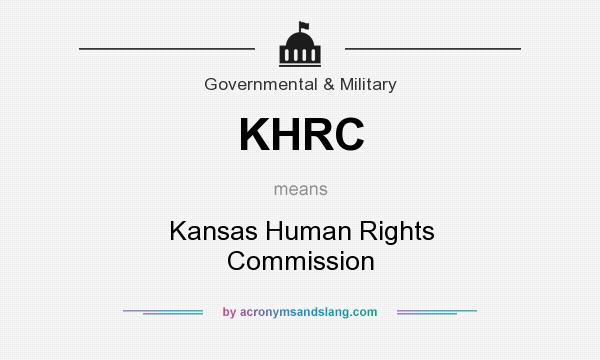 What does KHRC mean? It stands for Kansas Human Rights Commission