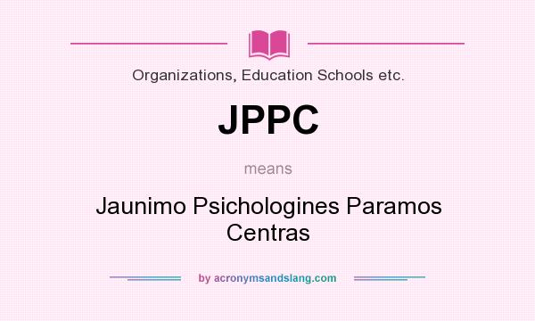 What does JPPC mean? It stands for Jaunimo Psichologines Paramos Centras