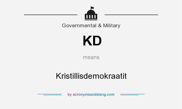 What does KD mean? It stands for Kristillisdemokraatit