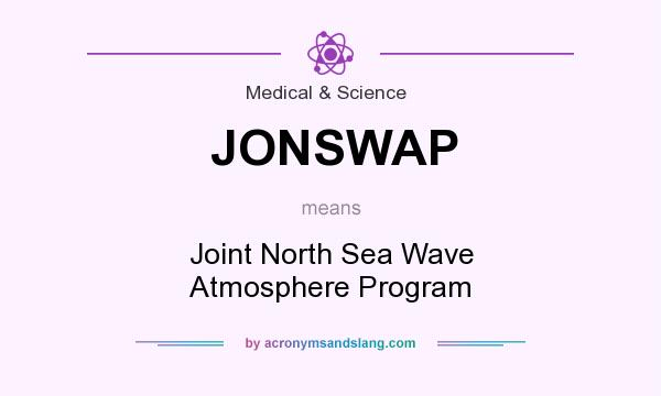 What does JONSWAP mean? It stands for Joint North Sea Wave Atmosphere Program
