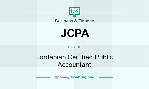 What does JCPA mean? It stands for Jordanian Certified Public Accountant