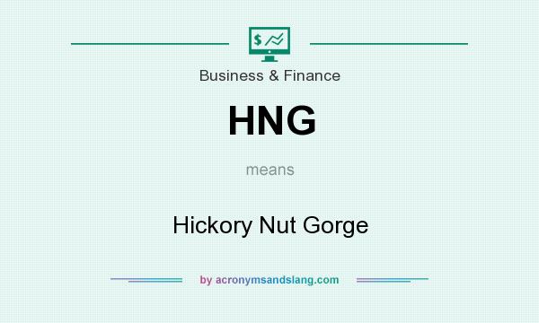 What does HNG mean? It stands for Hickory Nut Gorge