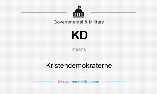 What does KD mean? It stands for Kristendemokraterne