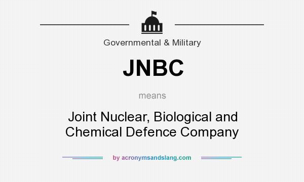 What does JNBC mean? It stands for Joint Nuclear, Biological and Chemical Defence Company