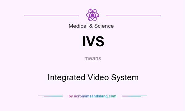 What does IVS mean? It stands for Integrated Video System