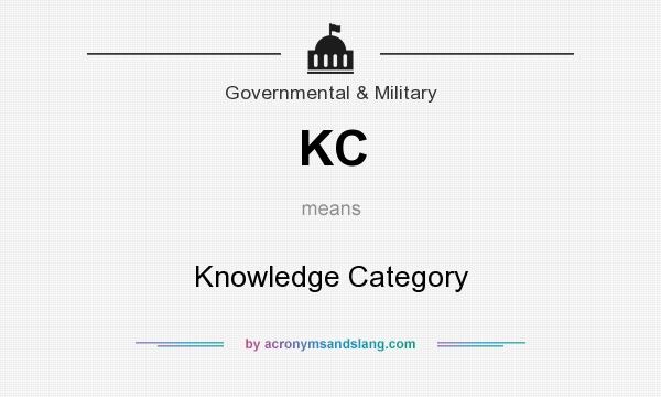 What does KC mean? It stands for Knowledge Category