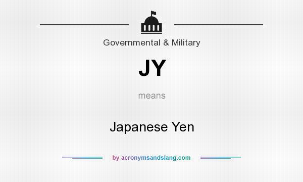What does JY mean? It stands for Japanese Yen