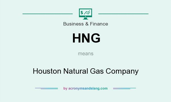What does HNG mean? It stands for Houston Natural Gas Company
