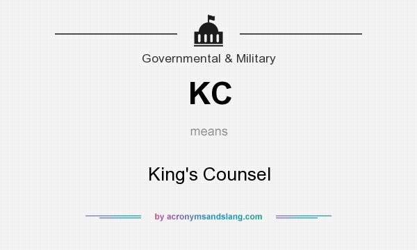 What does KC mean? It stands for King`s Counsel