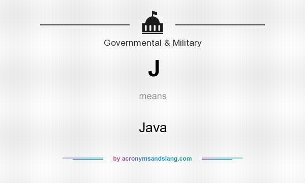 What does J mean? It stands for Java