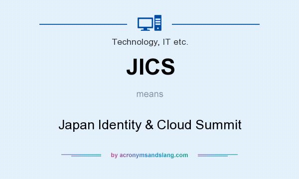What does JICS mean? It stands for Japan Identity & Cloud Summit
