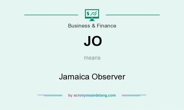What does JO mean? It stands for Jamaica Observer