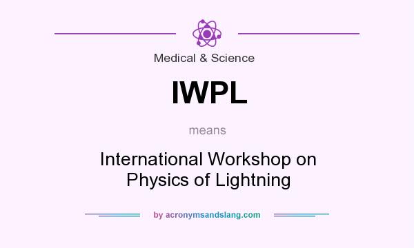 What does IWPL mean? It stands for International Workshop on Physics of Lightning