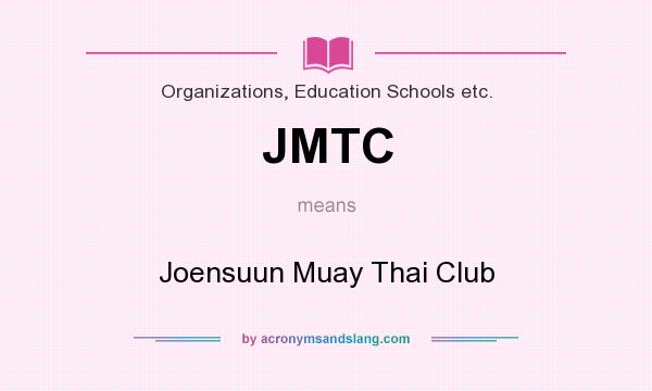 What does JMTC mean? It stands for Joensuun Muay Thai Club