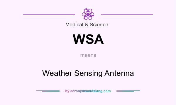 What does WSA mean? It stands for Weather Sensing Antenna