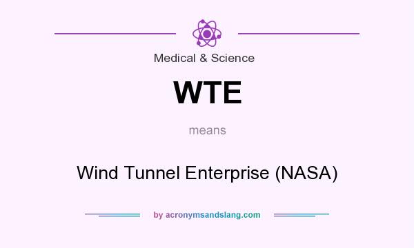 What does WTE mean? It stands for Wind Tunnel Enterprise (NASA)