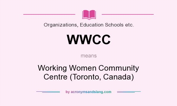 What does WWCC mean? It stands for Working Women Community Centre (Toronto, Canada)