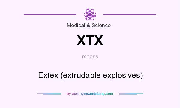 What does XTX mean? It stands for Extex (extrudable explosives)