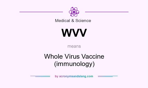What does WVV mean? It stands for Whole Virus Vaccine (immunology)