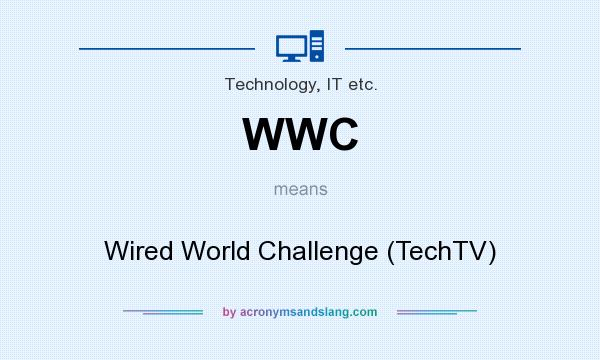 What does WWC mean? It stands for Wired World Challenge (TechTV)