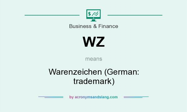 What does WZ mean? It stands for Warenzeichen (German: trademark)